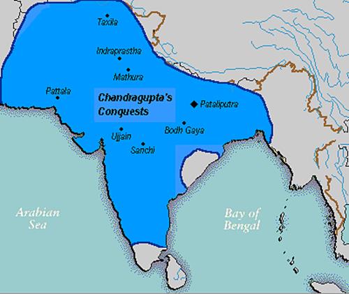Chandragupta Maurya’s Empire according to Jain texts (Kulke, Hermann; Rothermund, Dietmar (2004), A History of India (4th ed.), <a href='https://en.wikipedia.org/wiki/London'>London</a>: <a href='https://en.wikipedia.org/wiki/Routledge'>Routledge</a>)